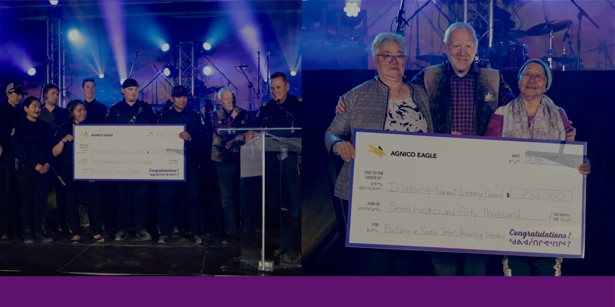 Agnico Eagle Celebrates Meliadine Mine Opening With $1 Million Contribution to Community Legacy Projects